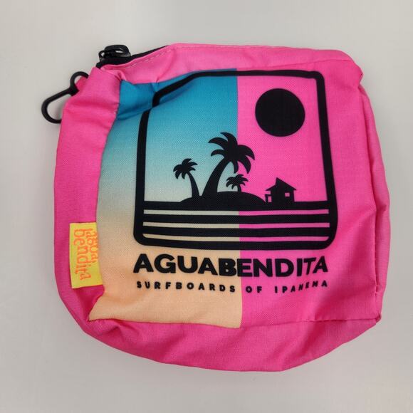 Agua Bendita Small Keychain Bag Pink 6"x6" - Picture 1 of 4